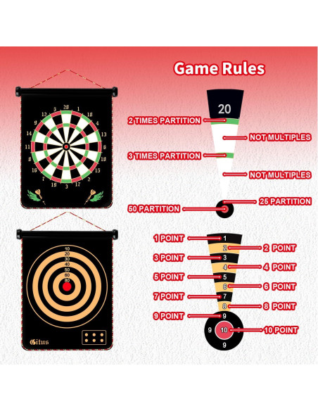Juego de Dardos Magnéticos Gitus Bigao004 para Niños Juego de Dardos Magnéticos Gitus Bigao004 para Niños