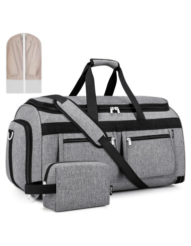 Bolsa de viaje tipo duffel IBFUN 2 en 1 con bolsa de aseo