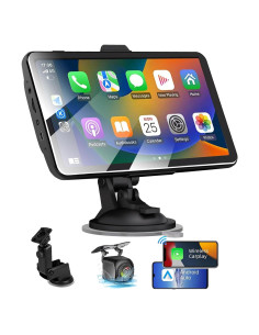 Pantalla Carplay Portátil 7" MRSXWPY con Cámara de Reversa