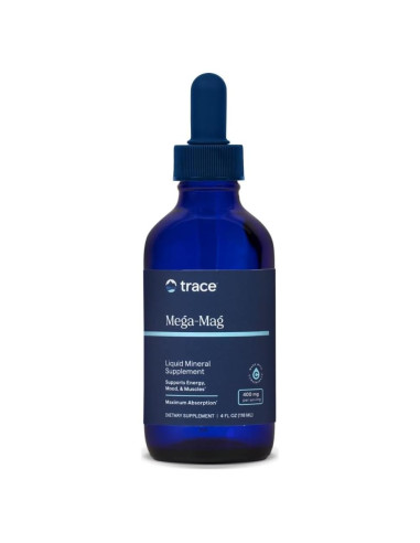Trace Minerals Mega-Mag - Suplemento Líquido de Magnesio 120 ml