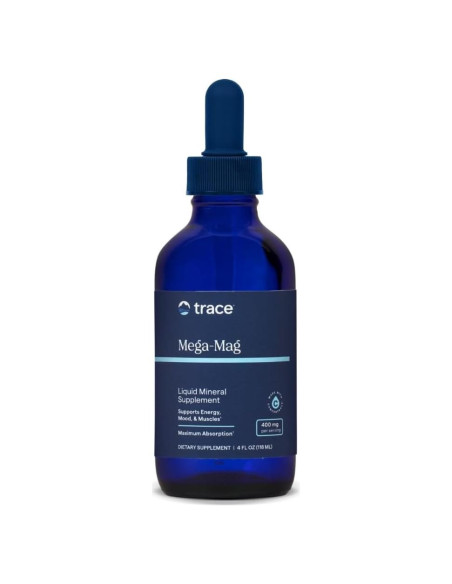 Trace Minerals Mega-Mag - Suplemento Líquido de Magnesio 120 ml Trace Minerals Mega-Mag - Suplemento Líquido de Magnesio 120 ml