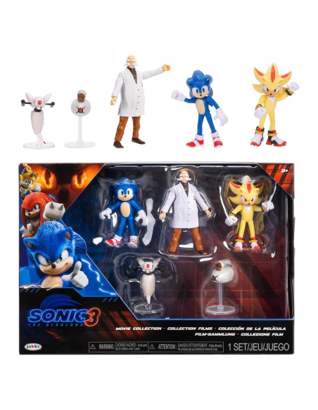 Figuras de Acción Sonic 3 Jakks Pacific - Paquete Coleccionista Figuras de Acción Sonic 3 Jakks Pacific - Paquete Coleccionista