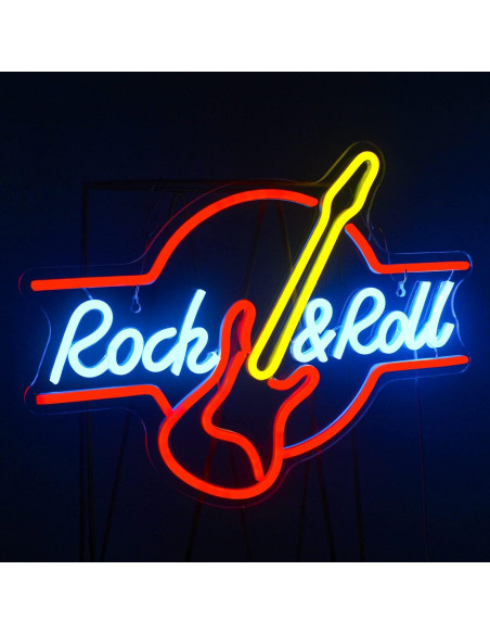 LooKLight Guitarra Neón LED 42x32 cm Decoración Musical LooKLight Guitarra Neón LED 42x32 cm Decoración Musical