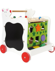 Andador de Bebé Pequeño Pie Oso - Juguete de Madera 38x37x42cm 2