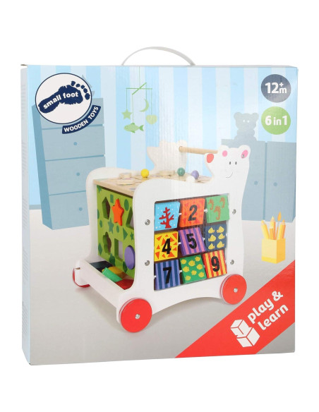 Andador de Bebé Pequeño Pie Oso - Juguete de Madera 38x37x42cm Andador de Bebé Pequeño Pie Oso - Juguete de Madera 38x37x42cm