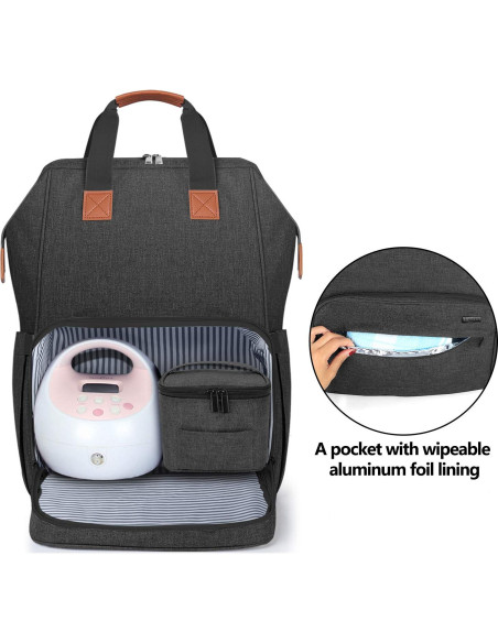 Mochila para Extractor de Leche LUXJA con Compartimento para Laptop Mochila para Extractor de Leche LUXJA con Compartimento para Laptop