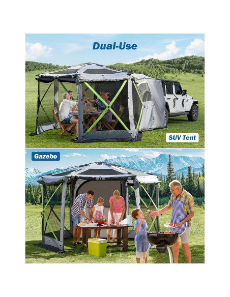 Tienda SUV JOYTUTUS 11x11 pies para Camping y Gazebo Tienda SUV JOYTUTUS 11x11 pies para Camping y Gazebo