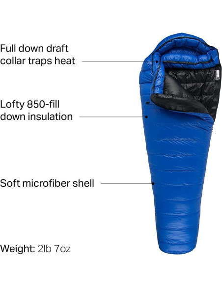Saco de Dormir Western Mountaineering Antelope MF 6FT Azul Saco de Dormir Western Mountaineering Antelope MF 6FT Azul