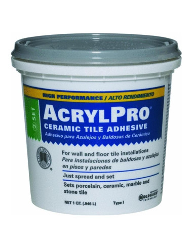 Mastic para Azulejos Cerámicos CUSTOM ARL4000QT 946ml Blanco