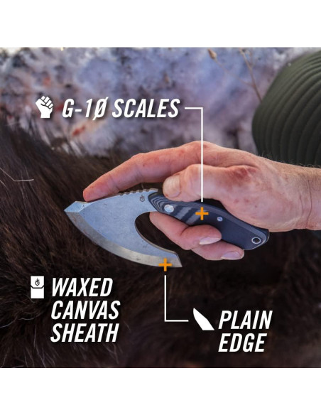 Cuchillo Ulu Gerber Gear Downwind 8.69 cm con funda negra Cuchillo Ulu Gerber Gear Downwind 8.69 cm con funda negra