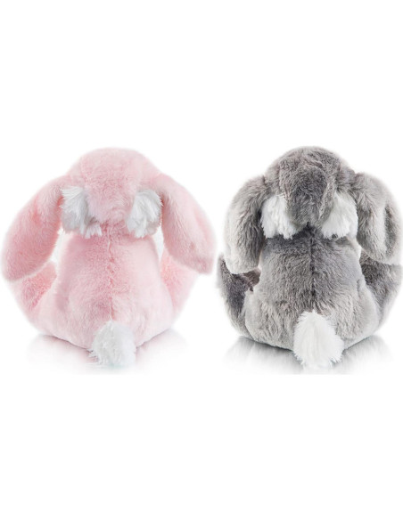 Paquete de 2 Conejos de Peluche Mi OLi 17.8 cm Gris y Rosa Paquete de 2 Conejos de Peluche Mi OLi 17.8 cm Gris y Rosa