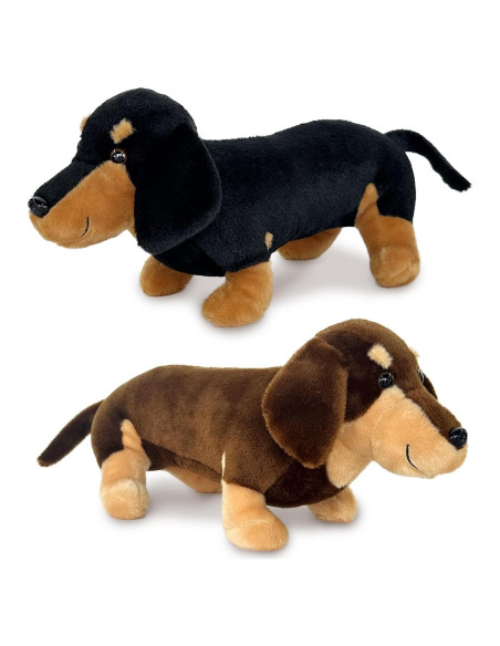 2 Animales de Peluche Teckel JUSTQUNSEEN 40 cm Suaves 2 Animales de Peluche Teckel JUSTQUNSEEN 40 cm Suaves