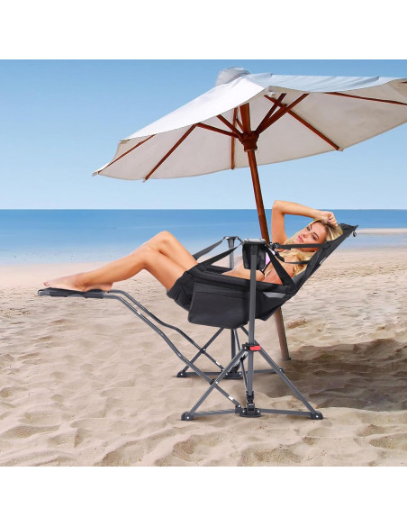 Silla de Camping Hammock Nice C con Reposapiés Plegable Silla de Camping Hammock Nice C con Reposapiés Plegable