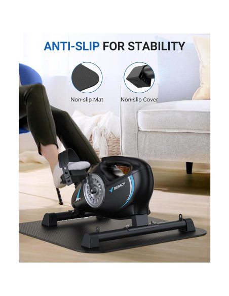 Ejercitador de Pedales MERACH Mini Magnético 3 en 1 con App Ejercitador de Pedales MERACH Mini Magnético 3 en 1 con App