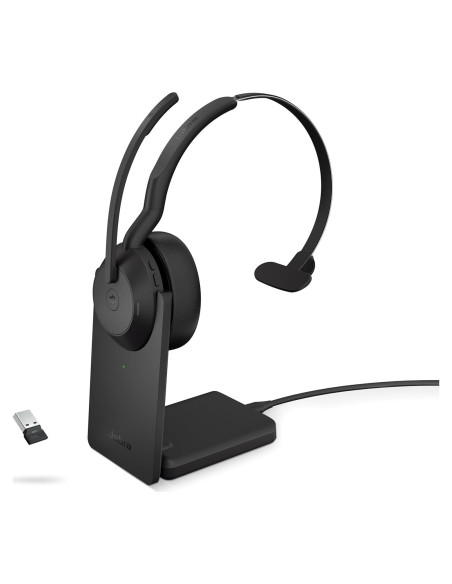 Auricular Inalámbrico Jabra Evolve2 55 con Base de Carga - Negro Auricular Inalámbrico Jabra Evolve2 55 con Base de Carga - Negro