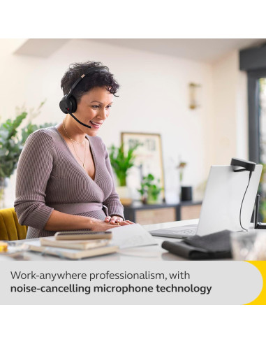 Auricular Inalámbrico Jabra Evolve2 55 con Base de Carga - Negro