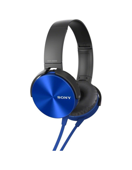 Auriculares Sony MDRXB450AP Extra Bass con micrófono - Azul Auriculares Sony MDRXB450AP Extra Bass con micrófono - Azul