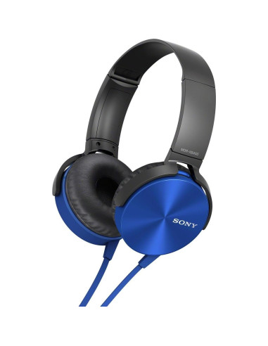 Auriculares Sony MDRXB450AP Extra Bass con micrófono - Azul