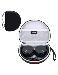 Funda LTGEM para Auriculares Sony MDR-ZX110/ZX310AP, Negro-Gris