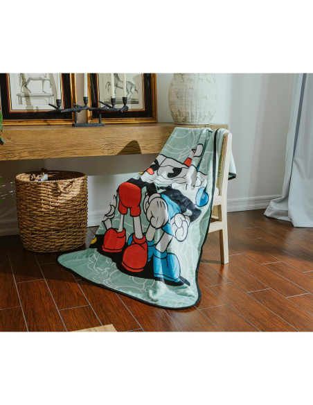 Manta de Forro Cuphead 152x114 cm Poliester Suave Manta de Forro Cuphead 152x114 cm Poliester Suave