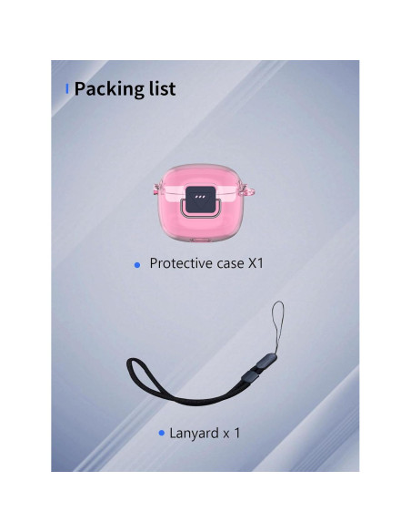 Funda Protectora Rosa para Auriculares JBL Tune Flex 2 Funda Protectora Rosa para Auriculares JBL Tune Flex 2