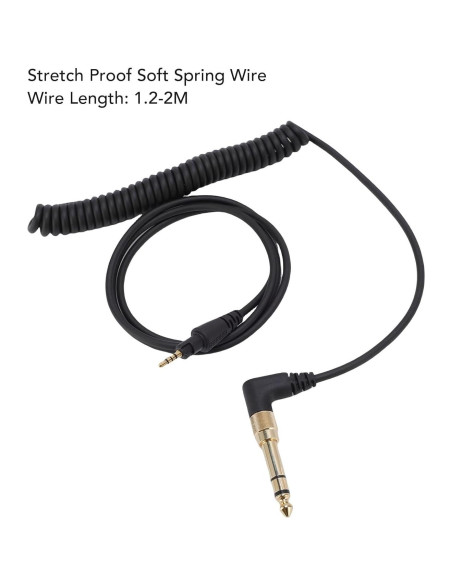 Cable de audio enrollado Gugxiom 1.2m para auriculares Pioneer DJ Cable de audio enrollado Gugxiom 1.2m para auriculares Pioneer DJ