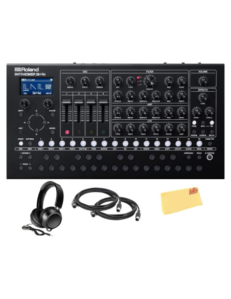 Sintetizador Roland SH-4D de Escritorio con Auriculares y MIDI Sintetizador Roland SH-4D de Escritorio con Auriculares y MIDI