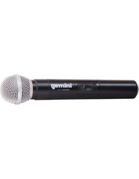 Micrófono Inalámbrico Gemini UHF-01M Mano 0.95kg 45.72m Micrófono Inalámbrico Gemini UHF-01M Mano 0.95kg 45.72m