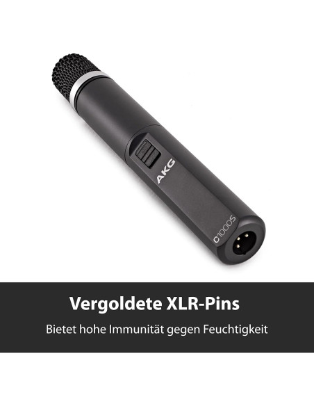 Micrófono de condensador AKG C1000S - Resistente a humedad Micrófono de condensador AKG C1000S - Resistente a humedad