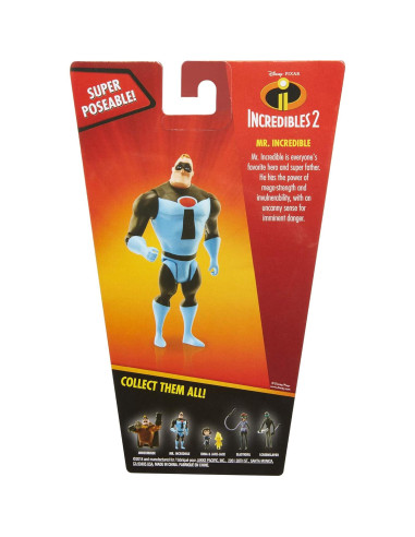 Figura de Acción Mr. Increíble 10 cm - Los Increíbles 2 Jakks Pacific