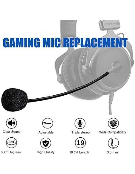 Micrófono de Reemplazo AKKE 3.5mm para Juegos Xbox One y PC Micrófono de Reemplazo AKKE 3.5mm para Juegos Xbox One y PC