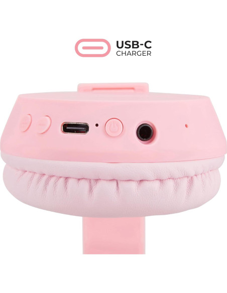 Auriculares Bluetooth Altec Lansing MZX250 Niños Rosa 10h Auriculares Bluetooth Altec Lansing MZX250 Niños Rosa 10h