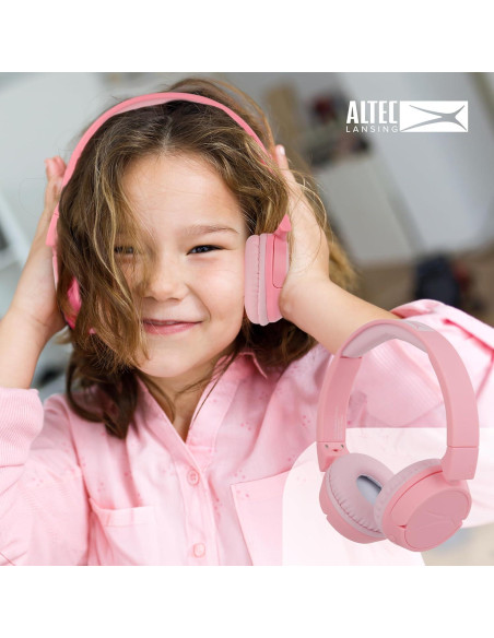 Auriculares Bluetooth Altec Lansing MZX250 Niños Rosa 10h Auriculares Bluetooth Altec Lansing MZX250 Niños Rosa 10h