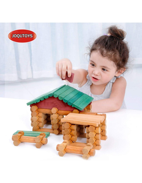 Juguete de Construcción de Madera Joqutoys 90 Piezas para Niños Juguete de Construcción de Madera Joqutoys 90 Piezas para Niños