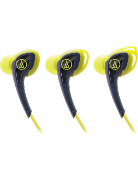 Auriculares In-Ear Audio-Technica ATH-SPORT2YP Amarillo/Rosa Auriculares In-Ear Audio-Technica ATH-SPORT2YP Amarillo/Rosa