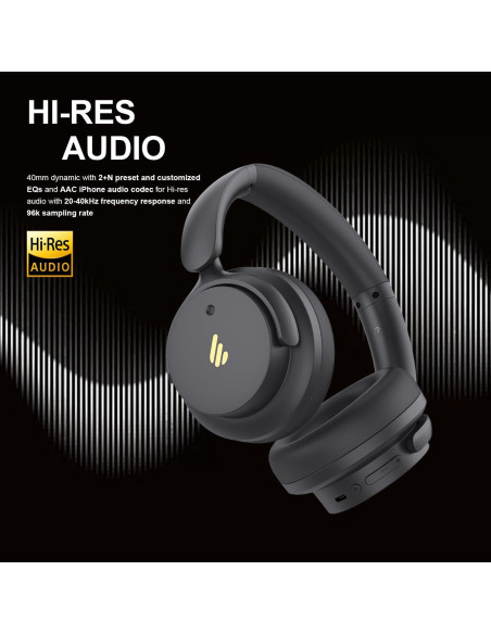Auriculares Edifier H9 Inalámbricos con ANC - 75H Gris Auriculares Edifier H9 Inalámbricos con ANC - 75H Gris