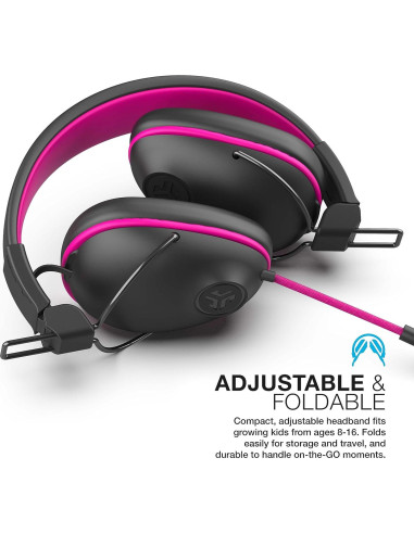 Auriculares con Cable JLab JBuddies Pro para Niños Rosa