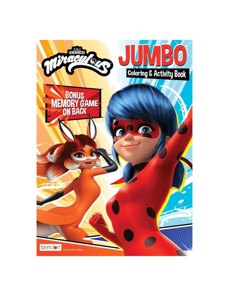 Libro para Colorear Jumbo Miraculous Ladybug 64 Páginas Libro para Colorear Jumbo Miraculous Ladybug 64 Páginas
