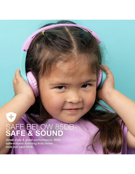 Auriculares Plegables JLab JBuddies Gen 2 Rosa/Aqua para Niños Auriculares Plegables JLab JBuddies Gen 2 Rosa/Aqua para Niños