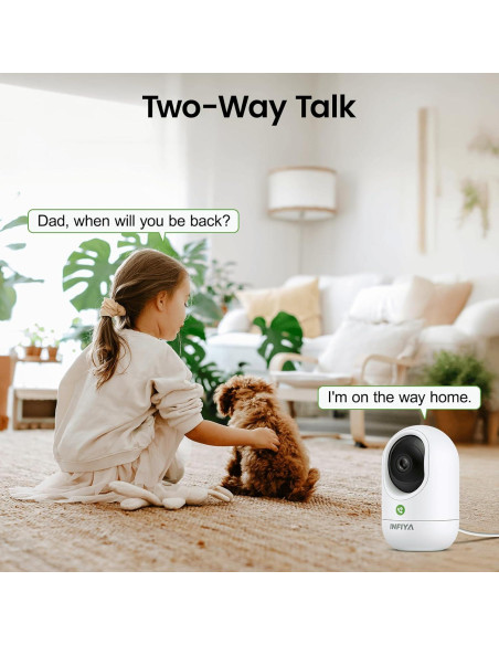 Cámara de Seguridad INFIYA 2K WiFi Interior con Alerta de Movimiento Cámara de Seguridad INFIYA 2K WiFi Interior con Alerta de Movimiento