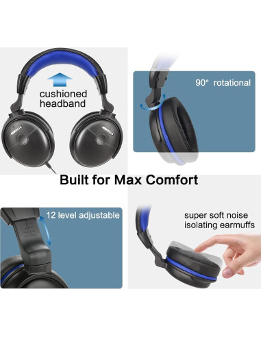 Auriculares con cable Simolio SM-905TV 5.5M amplificados