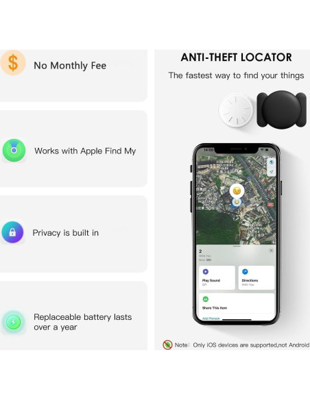 Rastreador GPS para Vehículos Dahetag, Funda Magnética, Sin Suscripción Rastreador GPS para Vehículos Dahetag, Funda Magnética, Sin Suscripción