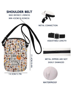 Bolso Cruzado Lady Tramp para Mujeres - Animal Espiritual 2