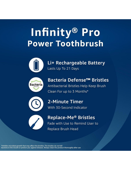 Cepillo de dientes recargable Amazon Basics Infinity Pro Power Cepillo de dientes recargable Amazon Basics Infinity Pro Power