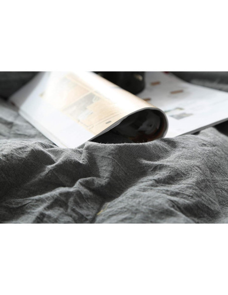 Funda de Edredón 100% Algodón F.Y.Dreams 152x203 cm Gris Funda de Edredón 100% Algodón F.Y.Dreams 152x203 cm Gris