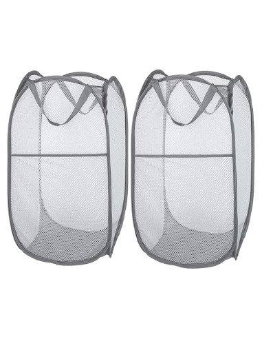 Cesta de Lavandería Plegable Larpur 21 Galones Gris