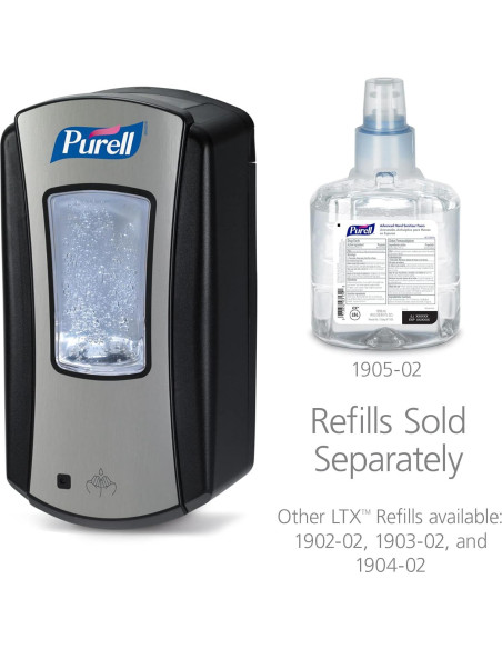 Dispensador de desinfectante sin contacto Purell LTX-12 1200 mL Dispensador de desinfectante sin contacto Purell LTX-12 1200 mL