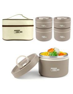 Juego de Bento Box Keweis 4 Piezas Aisladas 2080 ml