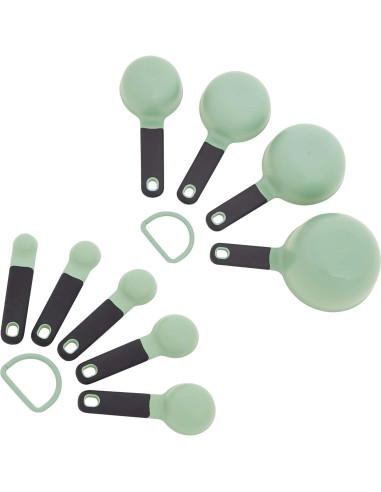 Juego de Tazas y Cucharas Medidoras KitchenAid 9 Piezas Pistacho