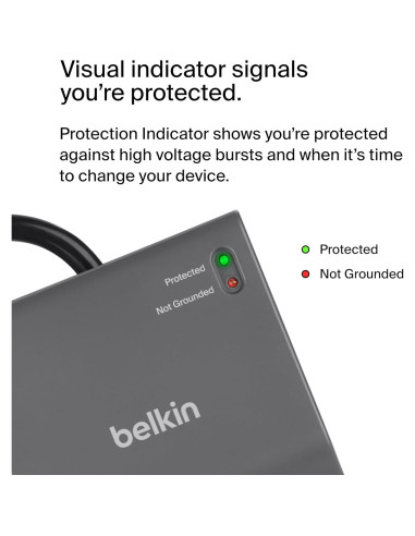 Protector de Sobretensión Belkin 8 Salidas 3550 Julios 1.83m